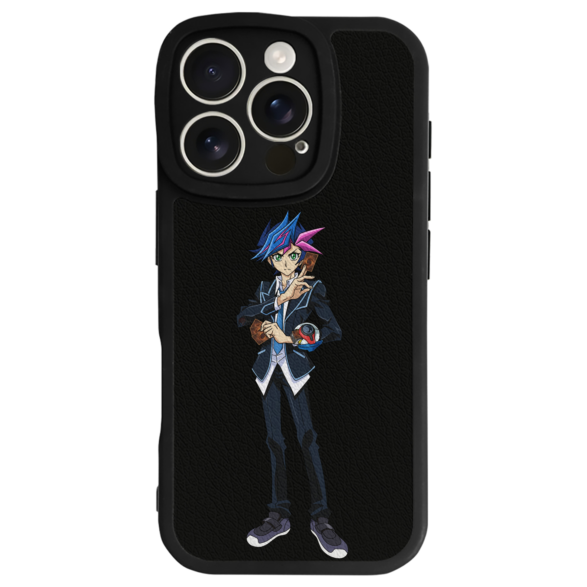 遊☆戯☆王 Yu-Gi-Oh! 【iPhone 16シリーズ対応】シリコンスマホケース（レザー調） 材質：シリコン